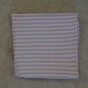 Child of Mine by Carter's Pink White Baby Receiving Blanket Flannel Stripes